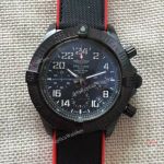Breitling Avenger Hurricane military Replica Watch Red/Black Rubber Strap